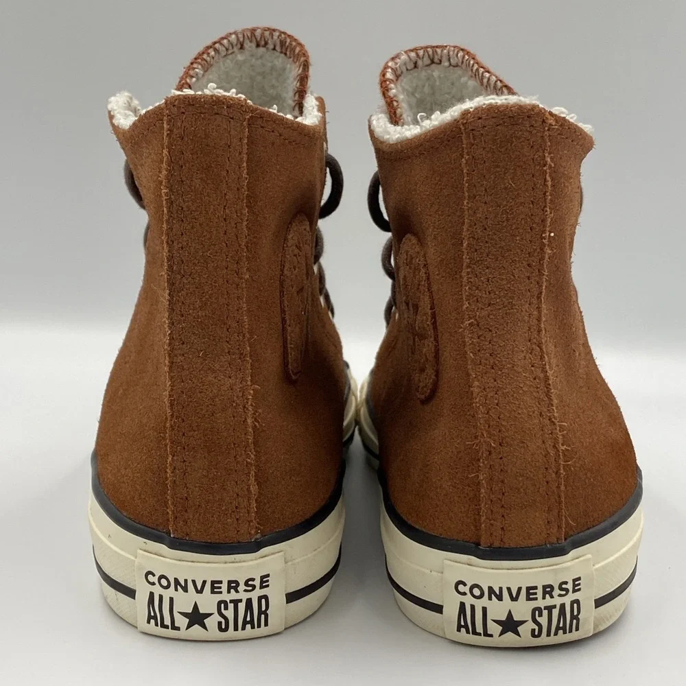Converse Chuck Taylor All Star High Top Women's 7 Cinnamon Brown Suede Shoes